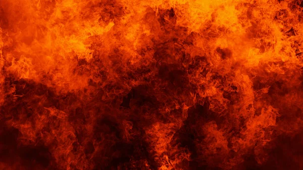 Fire flames texture on isolated black background. Perfect texture overlays for copy space. Design element. — Stock Photo, Image