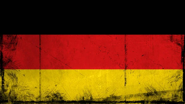 Bandeira da Alemanha. Patriótico velho grunge vintage textura fundo . — Fotografia de Stock