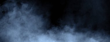 Panoramic fog mist texture overlays. Abstract smoke isolated background for effect, text or copyspace . clipart