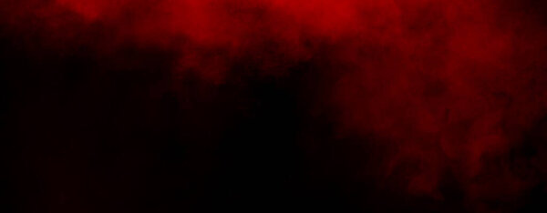 Panoramic red fog mist texture overlays. Abstract smoke isolated background for effect, text or copyspace .