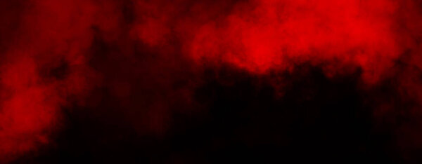 Panoramic red fog mist texture overlays. Abstract smoke isolated background for effect, text or copyspace .