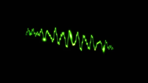 要約現実的な自然緑の雷の背景 絶縁されたテクスチャオーバーレイ上の明るい曲線 ストックイラスト — ストック写真