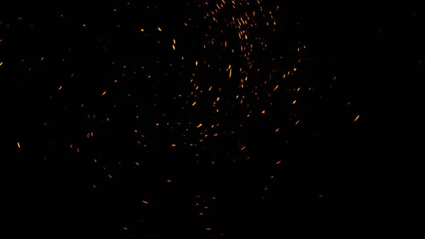 Perfect Fire Particles Embers Texture Abstract Flying Sparkle Overlays Background — Stock Photo, Image