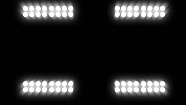 Studioscheinwerfer Siegerehrung Stadion Mit Beleuchtung Bühnenbeleuchtung Leuchtet Auf Projektor Weiße — Stockfoto