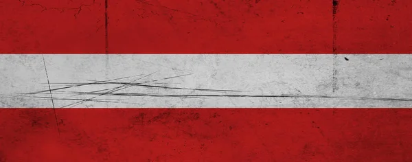 Bandeira Grunge Austria Áustria Bandeira Vintage Com Textura Grunge — Fotografia de Stock