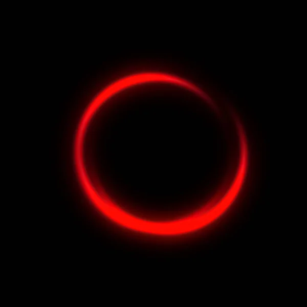 Rode Wazige Cirkel Neon Lichteffecten Textuur Voor Tekst Copyspace Geïsoleerde — Stockfoto