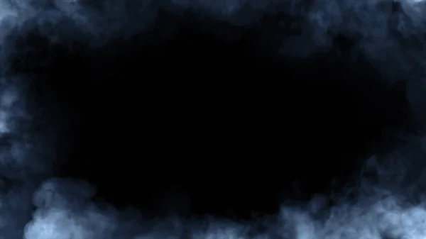 Σκελετός Από Πραγματικό Μπλε Φωτιά Φλόγες Κάψει Καπνό Κίνηση Επικαλύπτει — Φωτογραφία Αρχείου