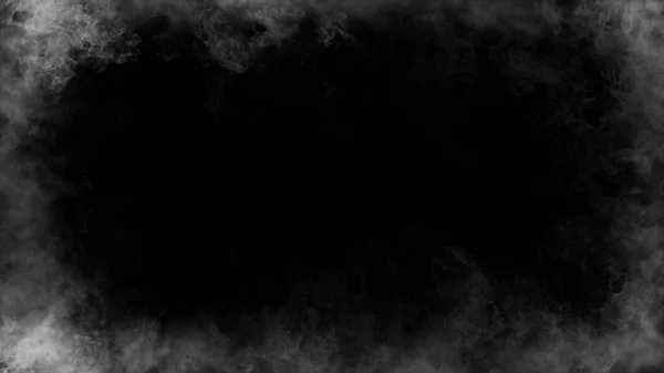 本物の白い炎のフレーム燃焼運動煙 境界線の隔離されたテクスチャオーバーレイ 映画効果 ストックイラスト — ストック写真