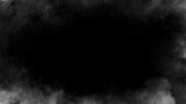 Gerçek beyaz alevlerin çerçevesi hareket dumanı yakar. Kenar yalıtılmış doku örtüleri. Film efekti. Stok illüstrasyonu