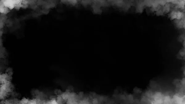 Igazi Fehér Tűzláng Keretei Égeti Mozgásfüstöt Határ Izolált Textúra Overlay — Stock Fotó