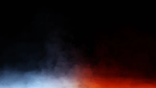 Fog Mist Effect Isolated Background Orange Blue Smoke Chemistry Mystery — Stock Photo, Image