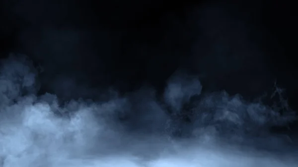 Brouillard Brouillard Sur Fond Isolé Chimie Fumée Superpositions Texture Mystère — Photo