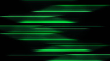 Soyut arkaplan üzerinde hareket eden parlak ışık çizgileri. Yeşil ışınlar. Led Light. Geleceğin teknolojisi. Parlak dinamik sahne. Neon ışıkları. Sihir hızlı ilerliyor. Parlak duvar kağıdı.