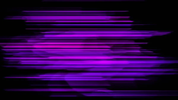 在抽象的背景上闪烁着模糊的光条纹 彩虹射线领导的光 未来的科技显示动态场景 霓虹灯神奇的移动快线 — 图库照片