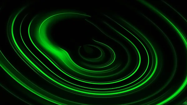 Glowing Blurred Light Stripes Motion Abstract Background Green Rays Led — Stock Photo, Image