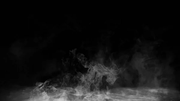 テキストやスペースのための謎の霧のテクスチャオーバーレイ 煙化学 隔離された背景に謎の効果 — ストック写真