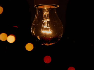 Cam elektrik lambası beyaz seramik kartuş