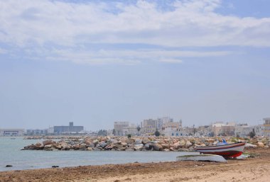 Görünüm boş tekne ile Beach