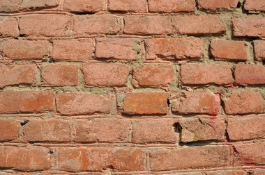 Zaman aşınmış eski brickwall arka plan