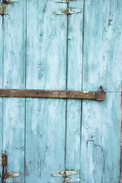 blue gate of the old house