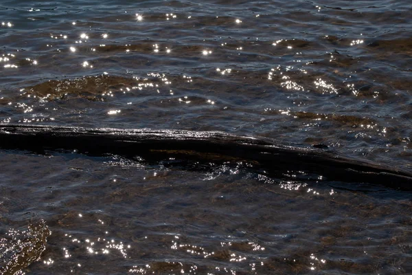 Lumière Soleil Brille Sur Lac Par Une Journée Lumineuse Oklahoma — Photo