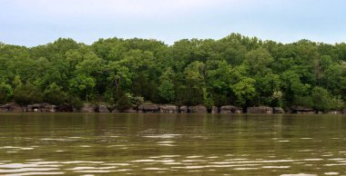 Güzel bir bahar günü Euch Oklahoma Gölü. 