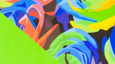 Soyut manzara serisi arka plan boyalı