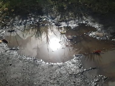 Reunion adasında suların çeşitli yansımaları seçimi