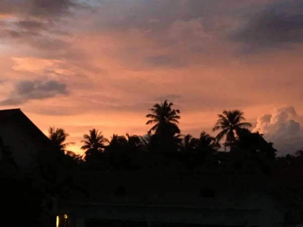 Solnedgång Bangtao Beach — Stockfoto