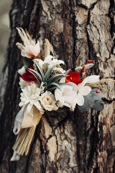 Bride Groom Flowers — Stock Photo, Image