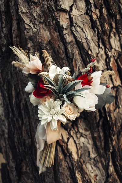 Bride Groom Flowers — Stock Photo, Image