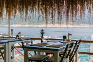 bir tatil için düzenlenmiş, açık hava yemek masası, zarif yemek masası