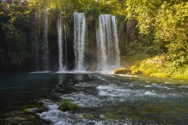 Duden Waterfall Lange Blootstelling — Stockfoto