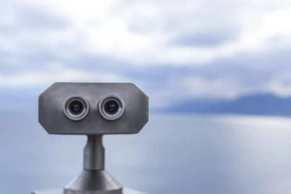 On the shores of Antalya, binoculars of the landscape — Stock Photo, Image