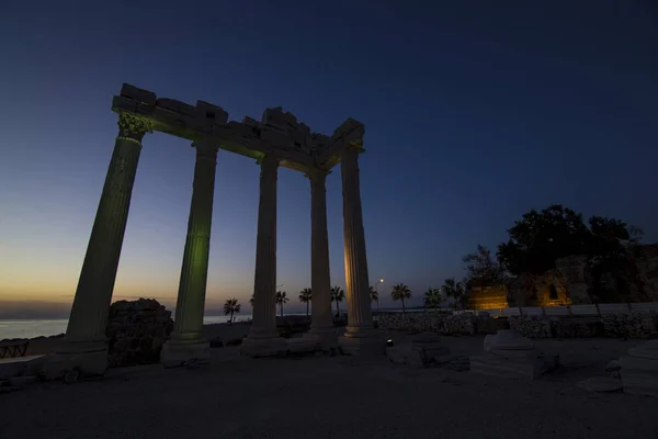 Apollon tempio lato manavgat tacchino — Foto Stock