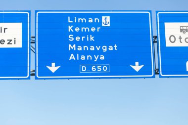 Türkiye / Antalya şehir yol işaretleri