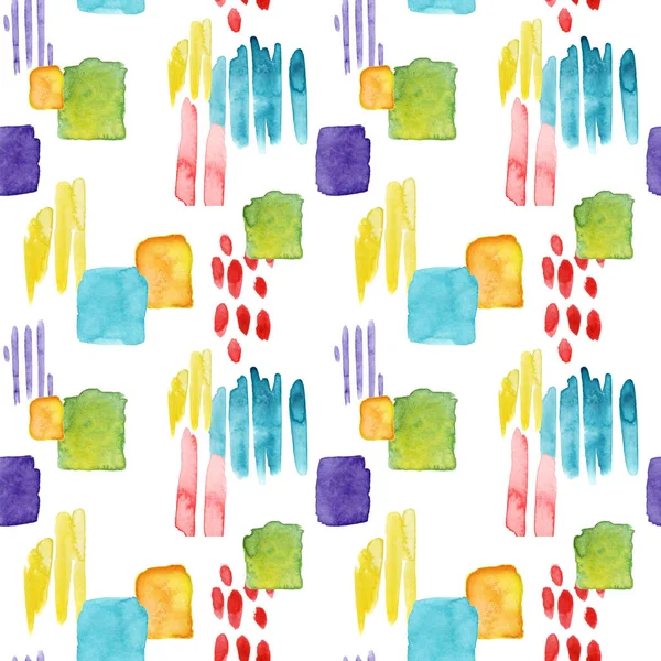 트렌디한 수채화 추상 원활한 패턴 — 스톡 사진
