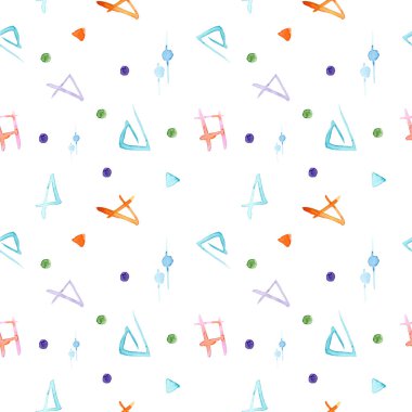 Trendy suluboya soyut seamless modeli