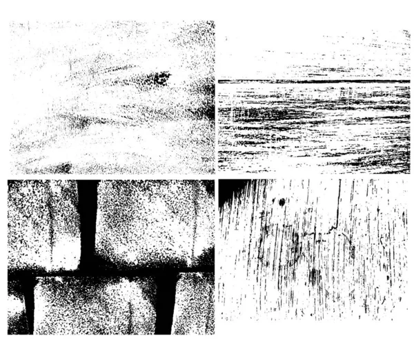 그런 지 거친 더러운 배경 세트입니다. 검은 벽돌 벽 오버레이 텍스처 — 스톡 벡터