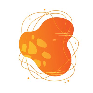 Degrade, doku ve çizgilerle sıvı tasarım soyut şekil