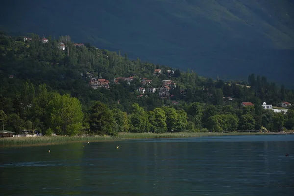 Costa Del Lago Ohrid Verano —  Fotos de Stock