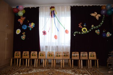 Ukraynalı yetimhane iç / barınak küçük çocuklar için