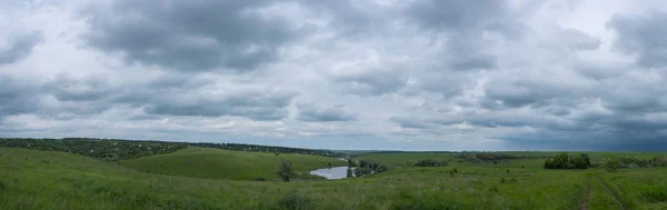 Bela Paisagem Antes Tempestade Iminente — Fotografia de Stock