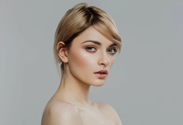 Szépség Portré Fiatal Gyönyörű Női Modell — Stock Fotó