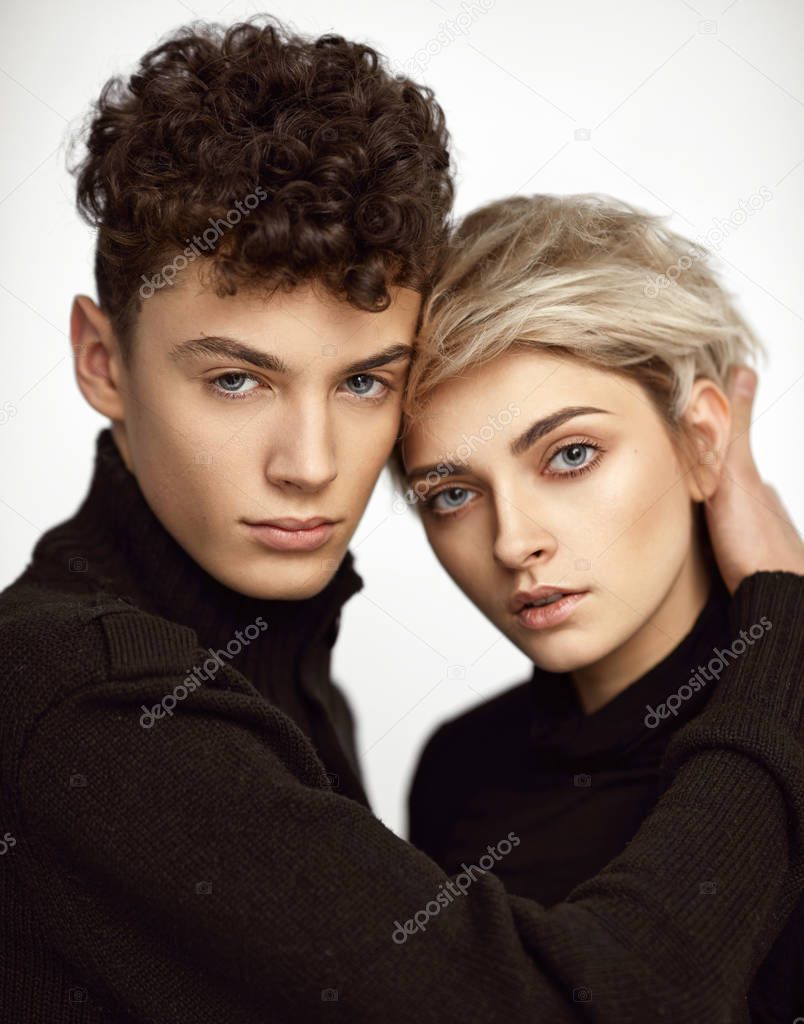 Portrait of sensual young couple