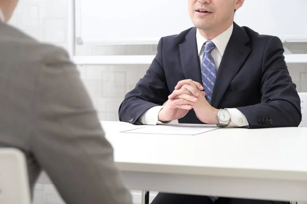 Imagen Una Entrevista Una Empresa Japonesa — Foto de Stock