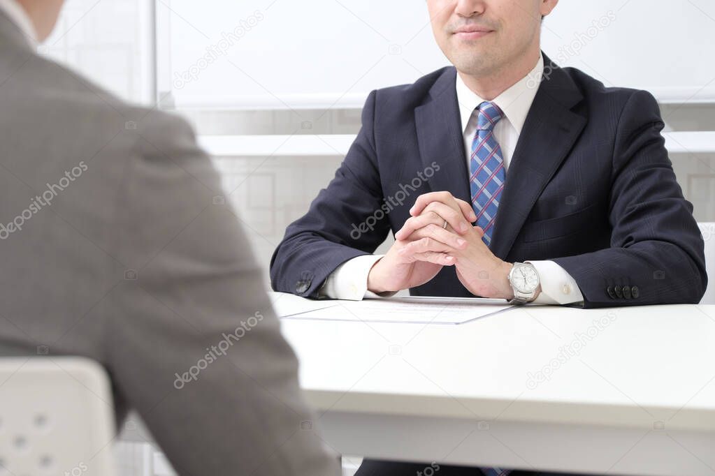 Image of a Japanese company interview