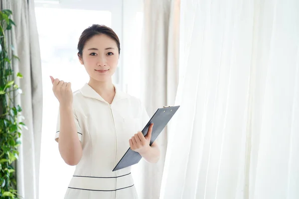 Japanese Women Working Aesthetic Salon — Stock Photo, Image