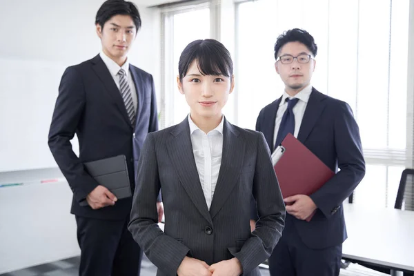Japansk Affärsman Ett Kontor — Stockfoto