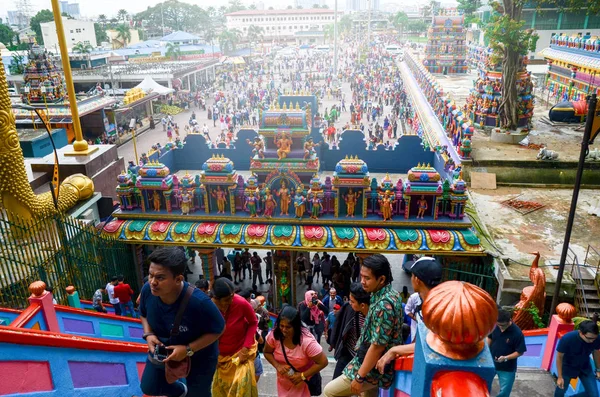 Hinduistické chrámy v jeskyních Batu, Kuala Lumpur — Stock fotografie